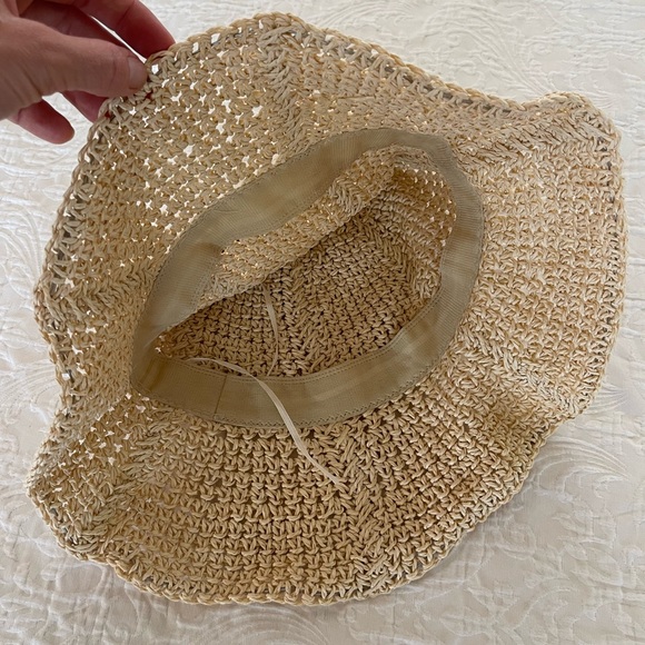 Straw Floppy Bucket Hat - Picture 5 of 5